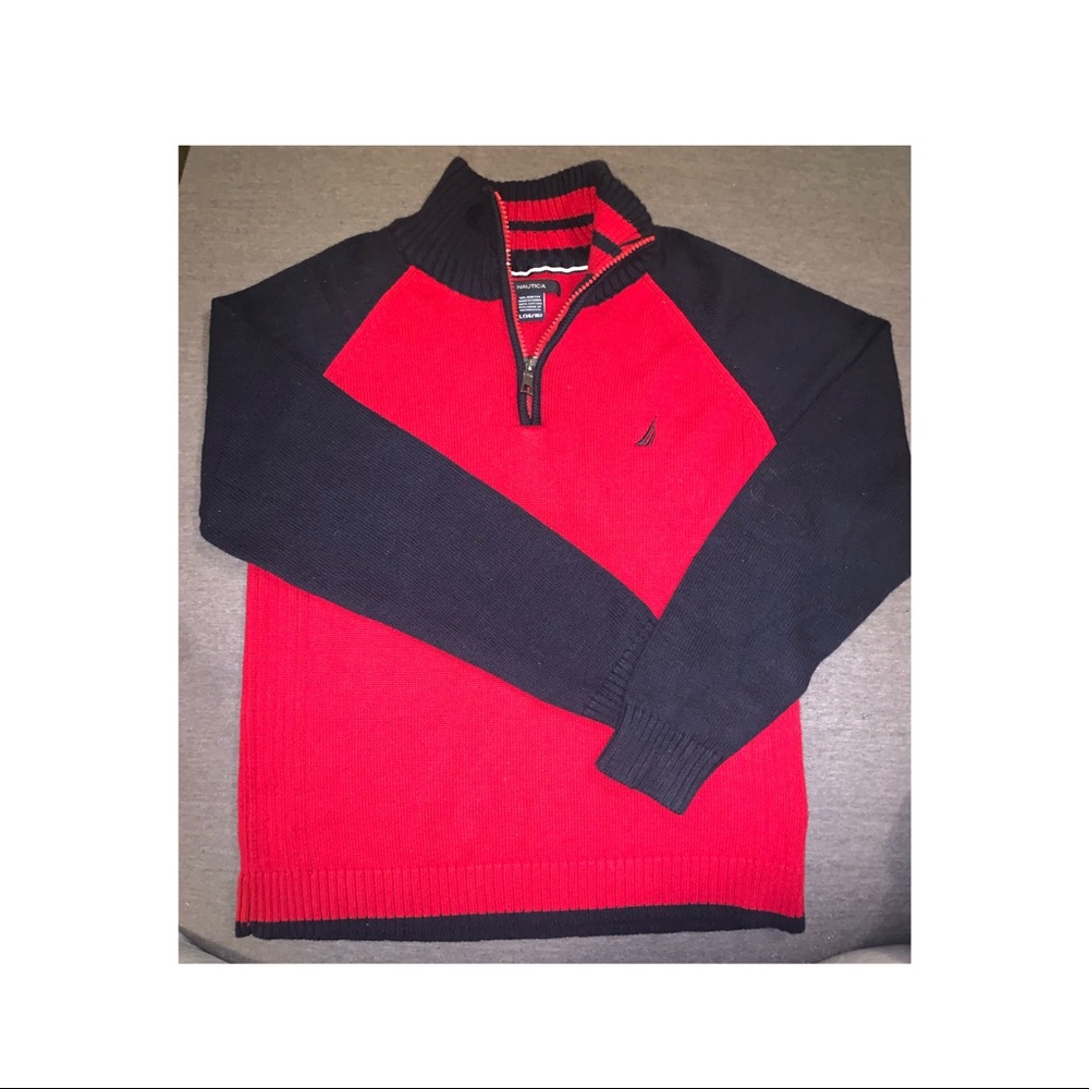 Nautica Sweater  RED & Navy NWOT